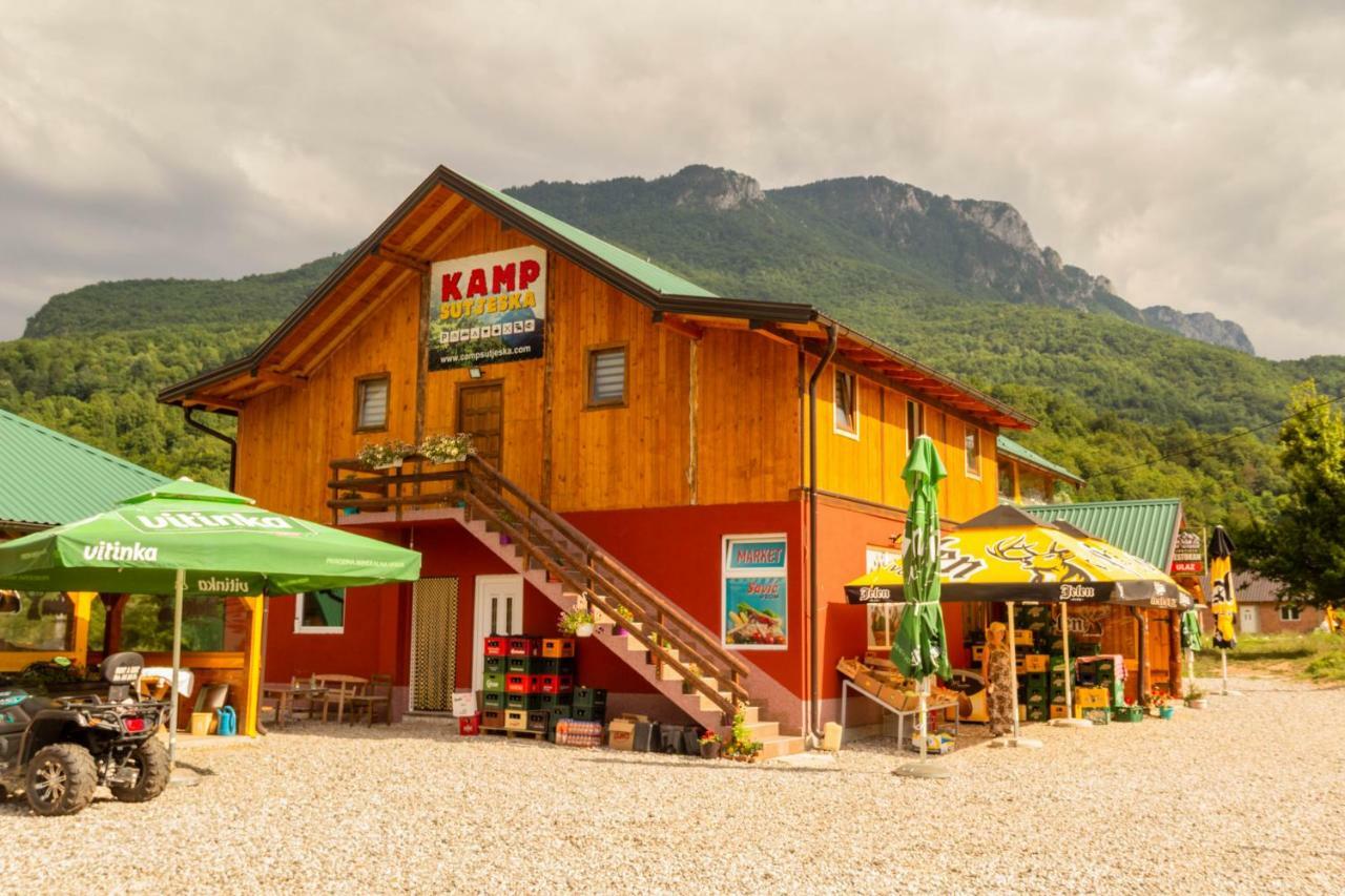 Hotel Camp Sutjeska Tjentiste Esterno foto